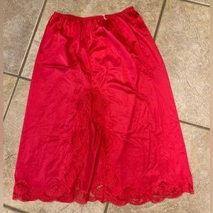 Impulse Red Lace Slip Skirt